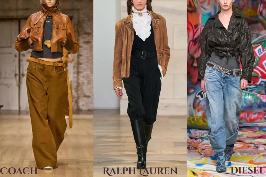 Leather Jackets 2025: Updated Essential Styles and Top Trends to Wear This Autumn 2 Distressed leather jackets from Coach, Ralph Lauren, and Diesel Fall/Winter 2025 runway, featuring retro-inspired textures, oversized silhouettes, and vintage finishes for modern streetwear and luxury styling.